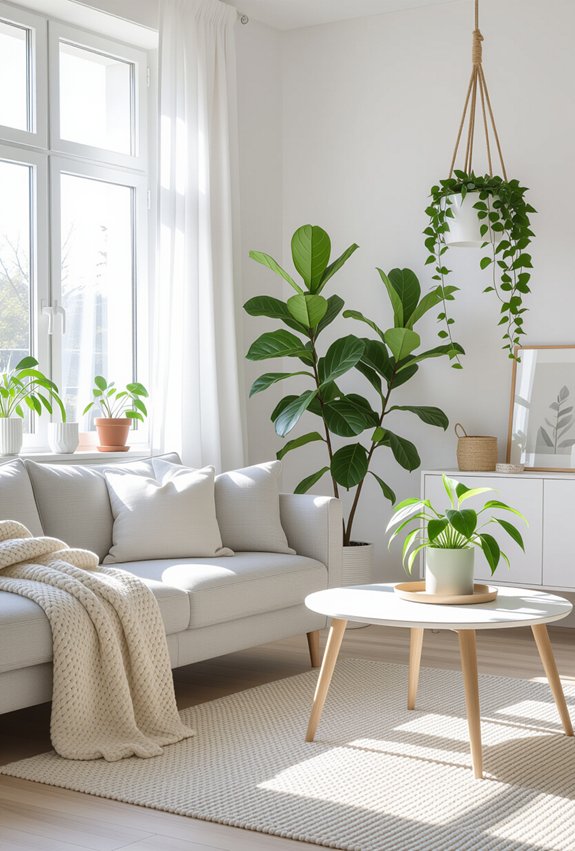 low maintenance indoor plant decor