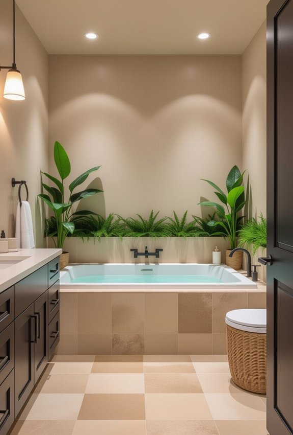 luxurious bathroom color palettes