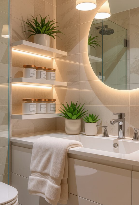 maximize bathroom storage efficiently