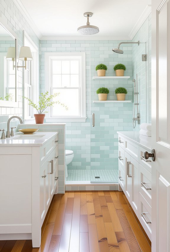 maximize small bathroom space