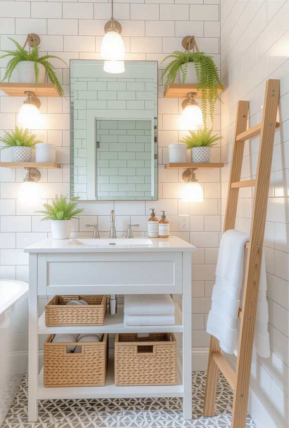 maximize small bathroom storage