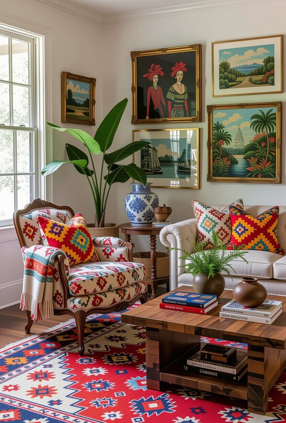 mixing patterns and textures