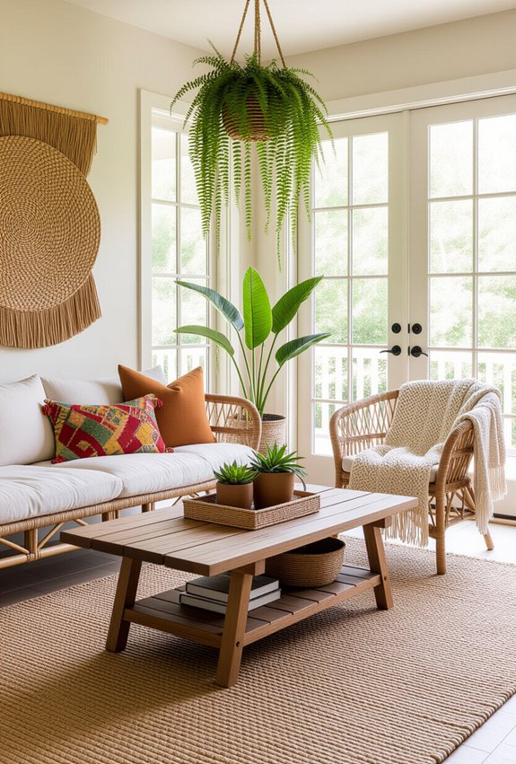 natural textures and greenery