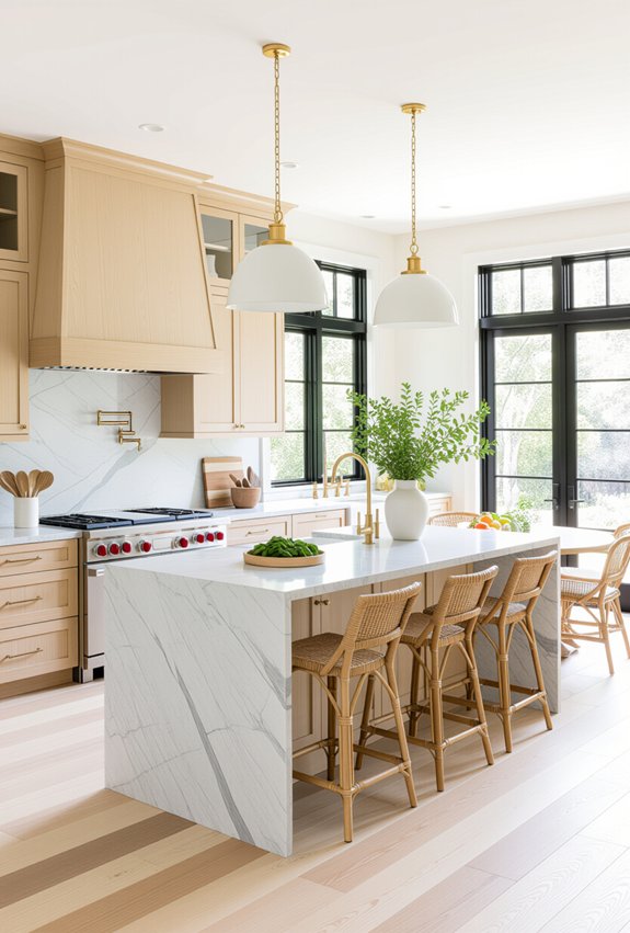 open concept spaciousness and warmth