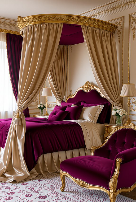 opulent canopy bed elegance