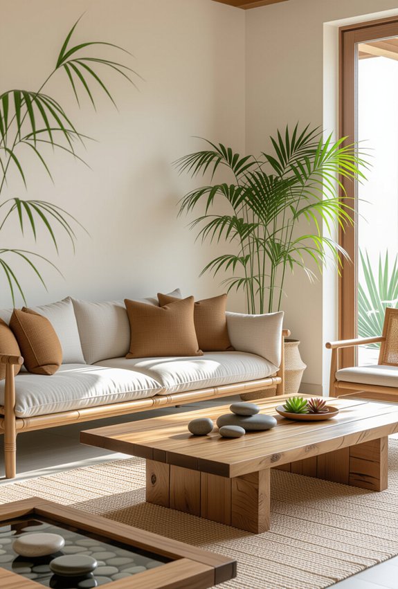 peaceful living room sanctuary