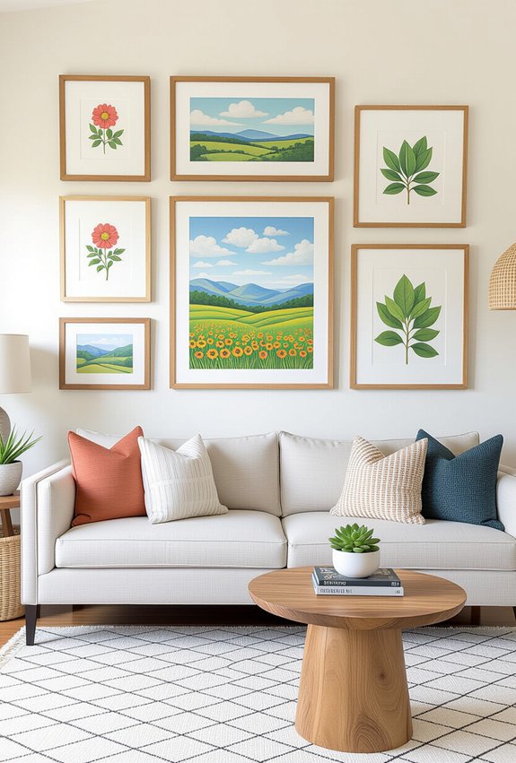 personalized eclectic gallery wall
