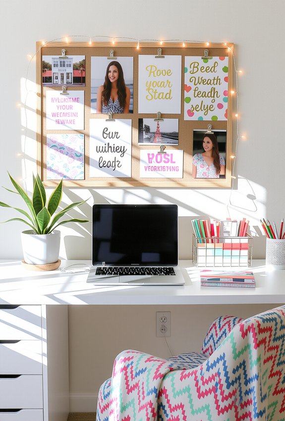 personalized productivity desk setup