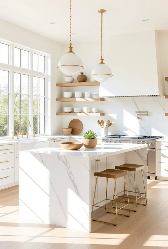 serene functional kitchen design