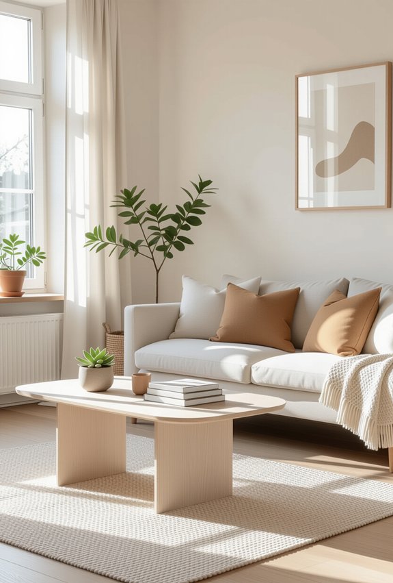 serene scandinavian minimalist aesthetic