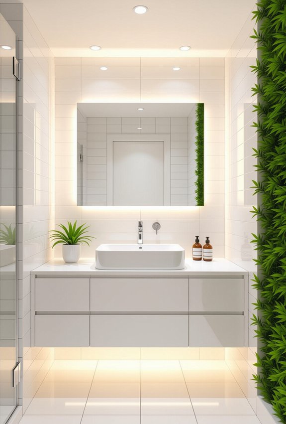 sleek recessed lighting design