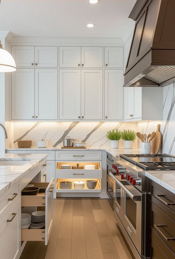 smart hidden kitchen storage