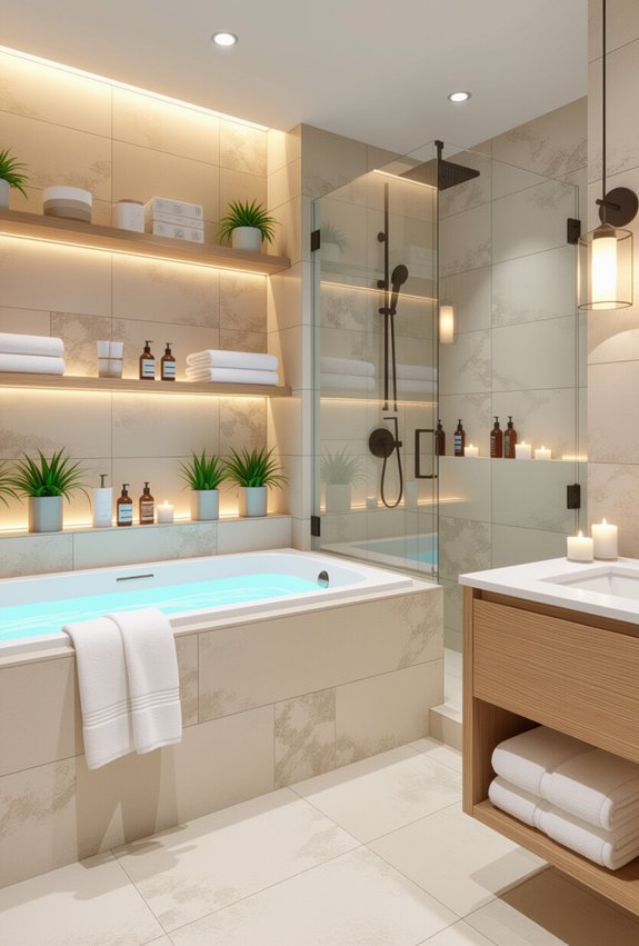 spa like bathroom enhancements
