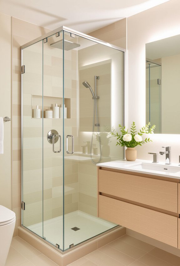 spacious modern glass enclosures