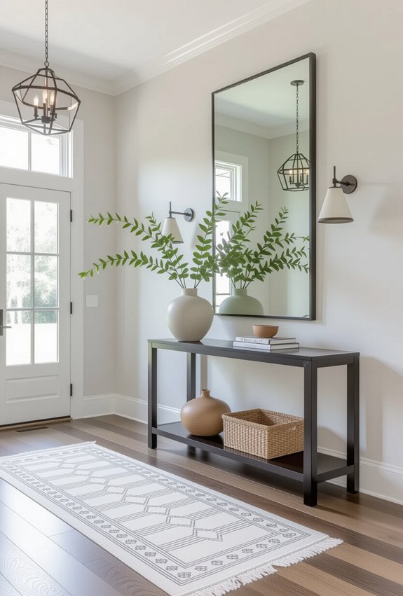 stylish functional entryway design