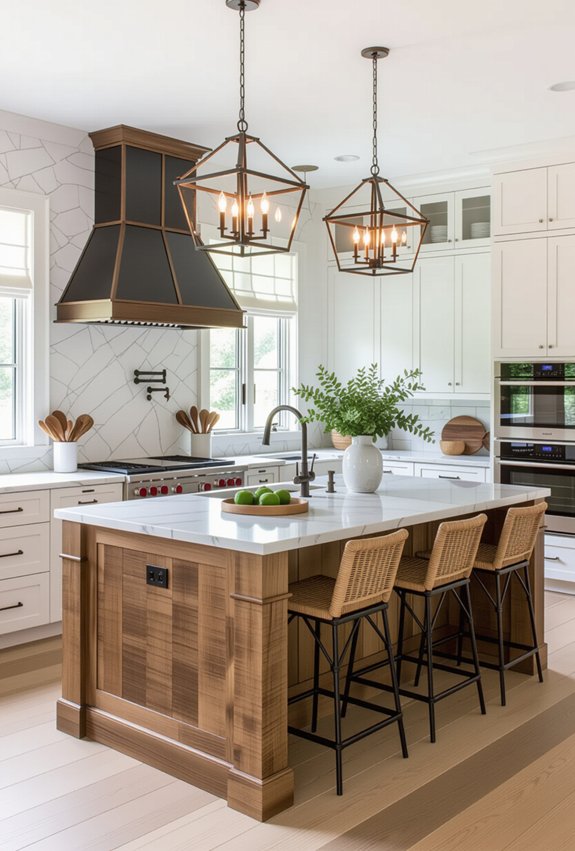 transformative kitchen island lighting