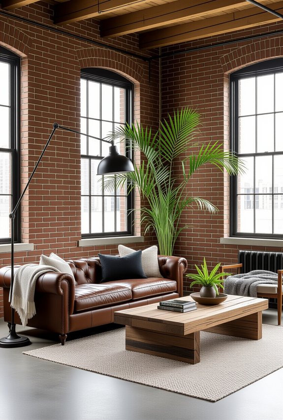 urban oasis with raw materials