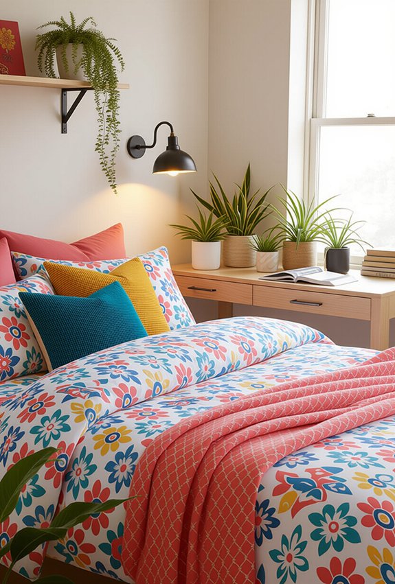 vibrant bedding pattern customization