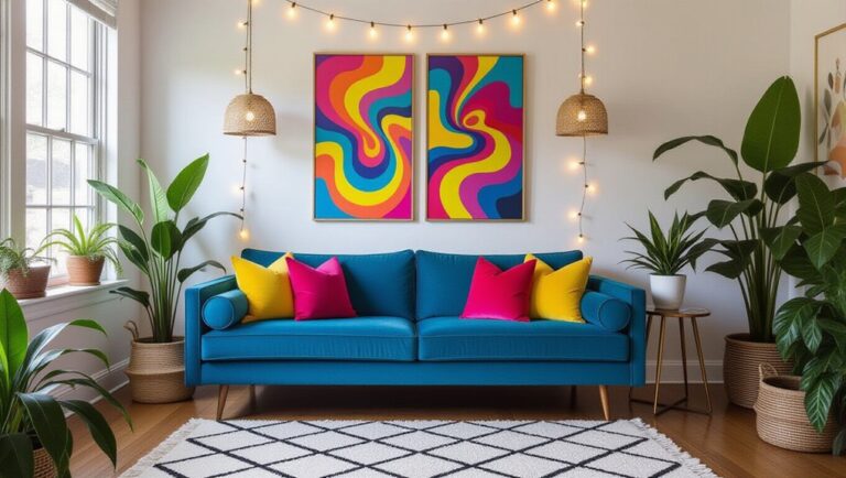 vibrant dopamine inspired decor