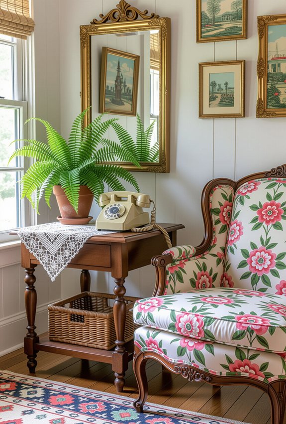 vintage decor with plants