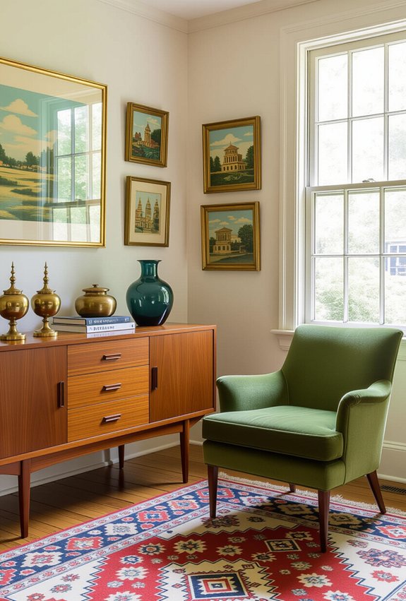 vintage furniture adds character