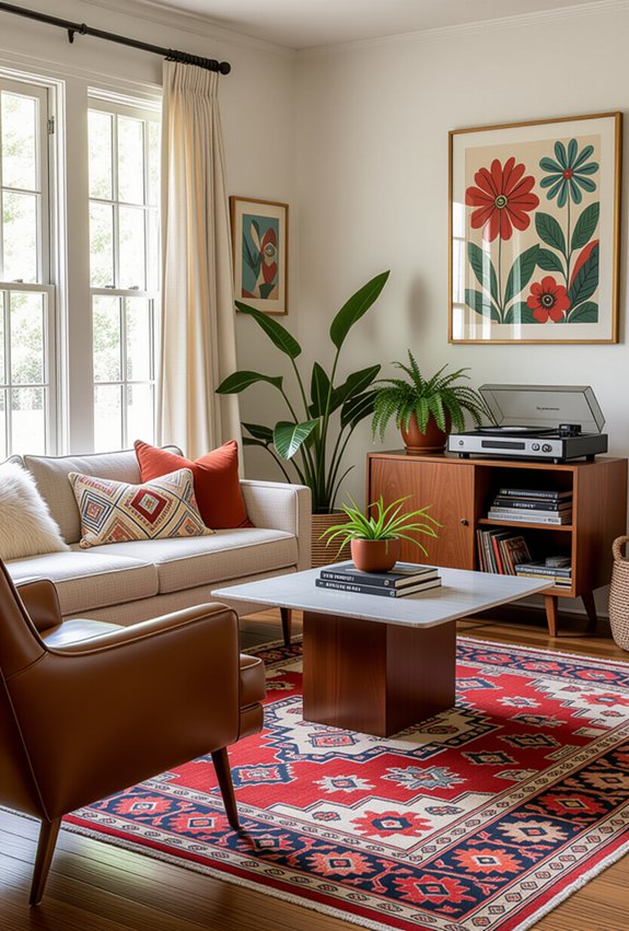 vintage modern decor fusion