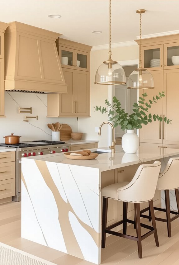 warm inviting kitchen makeover