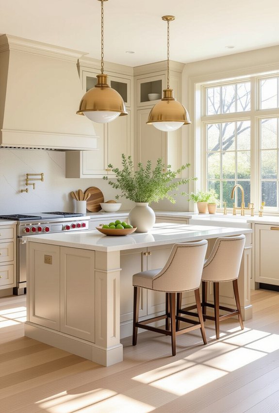 warm neutral kitchen design