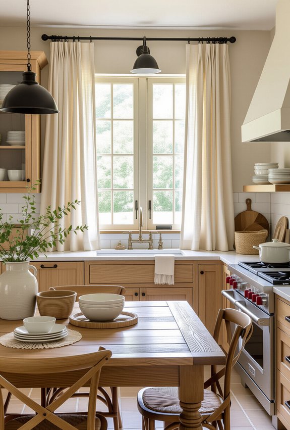 warm textures enhance kitchens