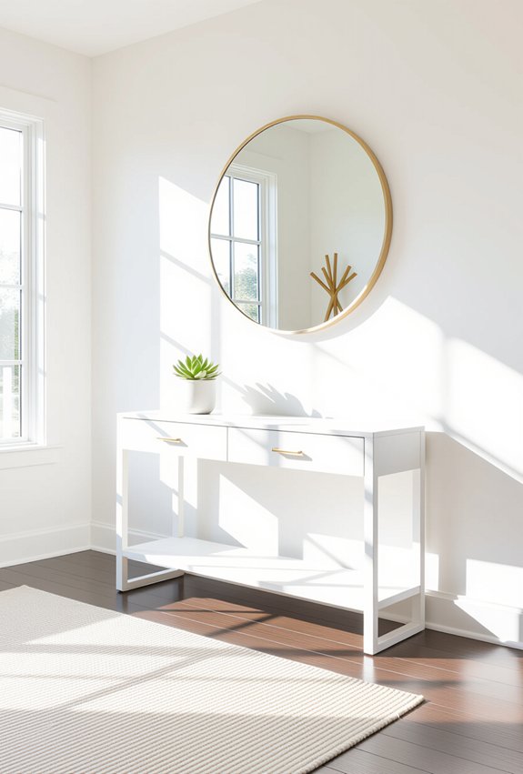welcoming minimalist entryway design